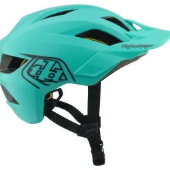 E-Bike Helmen < Troy Lee Designs Flowline MIPS Helm Kinderen - Point Charcoal/Real Teal