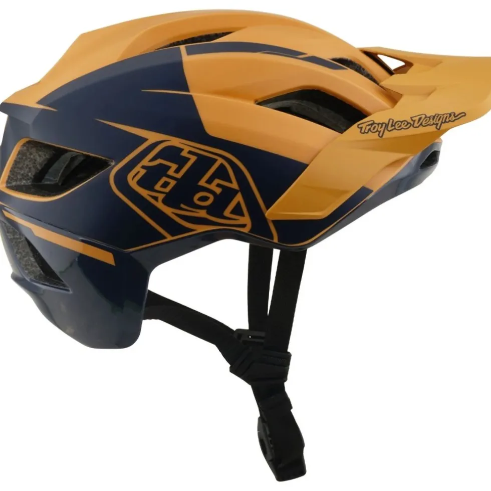 Troy Lee Designs Flowline SE MIPS Helm - Hydro Mustard/Black Iris