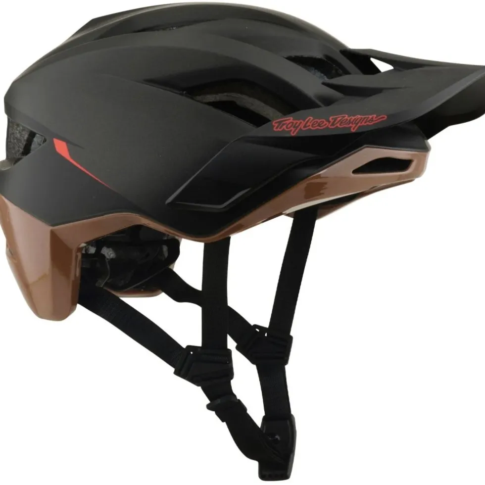 Troy Lee Designs Flowline SE MIPS Helm - Stacks Charcoal/Sienna
