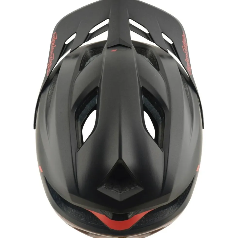 Troy Lee Designs Flowline SE MIPS Helm - Stacks Charcoal/Sienna