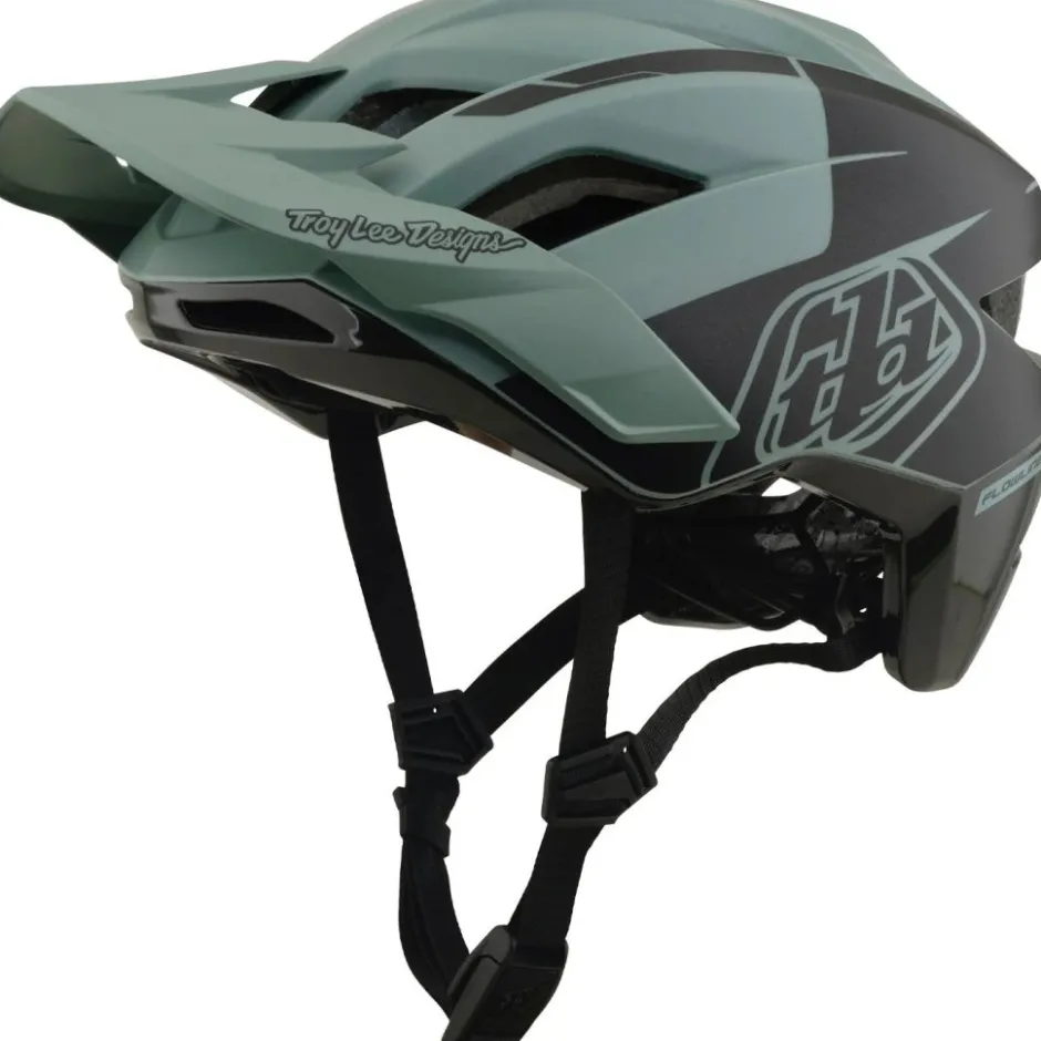 E-Bike Helmen < Troy Lee Designs Flowline SE MIPS Helm - Hydro Sage/Charcoal