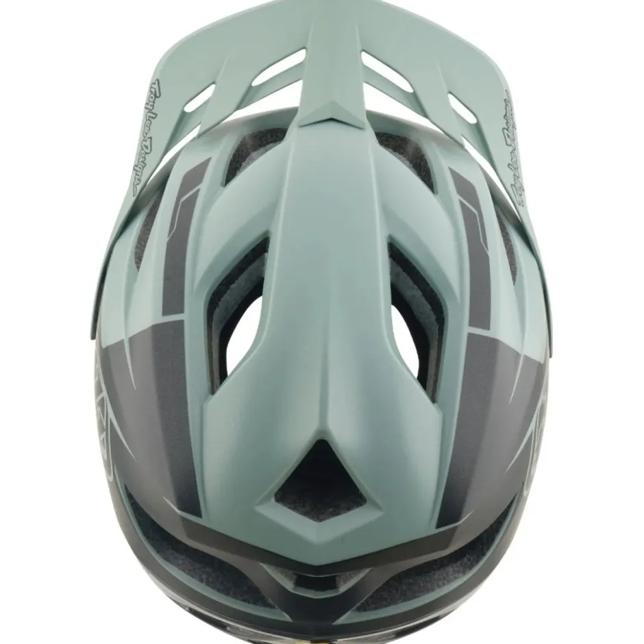 E-Bike Helmen < Troy Lee Designs Flowline SE MIPS Helm - Hydro Sage/Charcoal