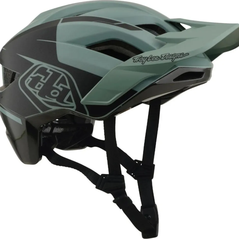 E-Bike Helmen < Troy Lee Designs Flowline SE MIPS Helm - Hydro Sage/Charcoal