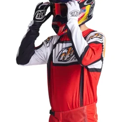Mtb-Shirts < Troy Lee Designs GP Pro Air Fiethirt et Lange ouwen Heren - Band Red/White
