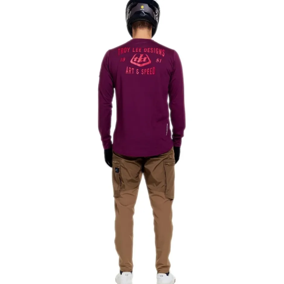 Mtb-Shirts < Troy Lee Designs Rucku Ride Fiethirt et ange ouwen Heren - ockdown angria