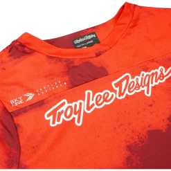 Troy Lee Designs Skyline Fietsshirt met Korte Mouwen Kinderen - Flared Fiery Red