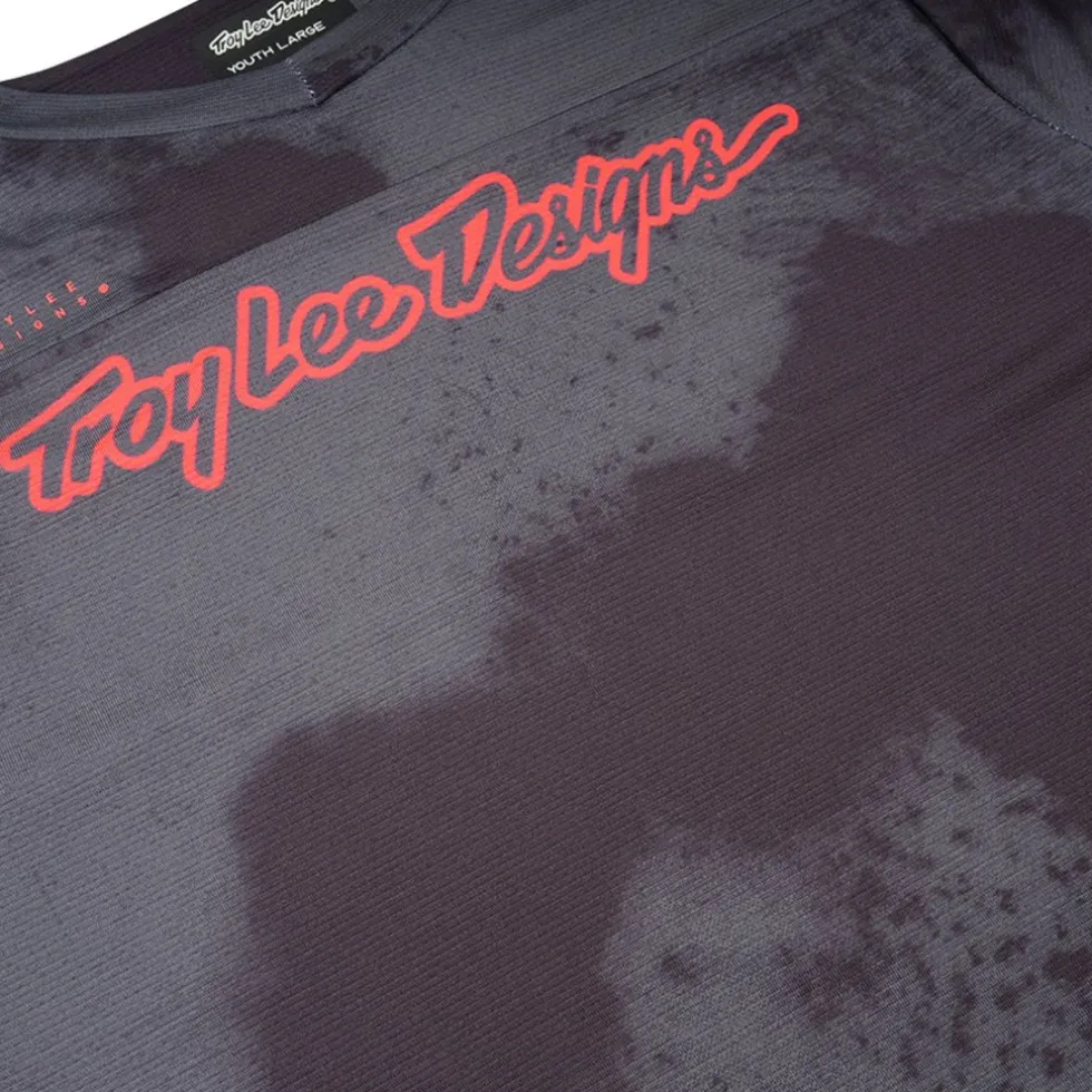 Troy Lee Designs Skyline Fietsshirt met Korte Mouwen Kinderen - Flared Carbon