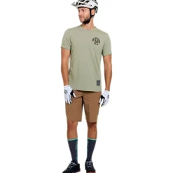 Troy Lee Designs Skyline Ride Fietsshirt met Korte Mouwen Heren - Stamps Sage