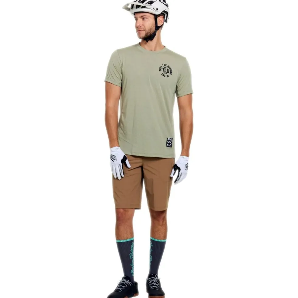 Troy Lee Designs Skyline Ride Fietsshirt met Korte Mouwen Heren - Stamps Sage