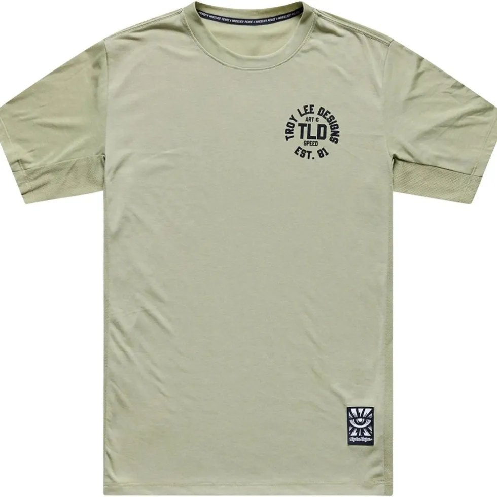 Troy Lee Designs Skyline Ride Fietsshirt met Korte Mouwen Heren - Stamps Sage