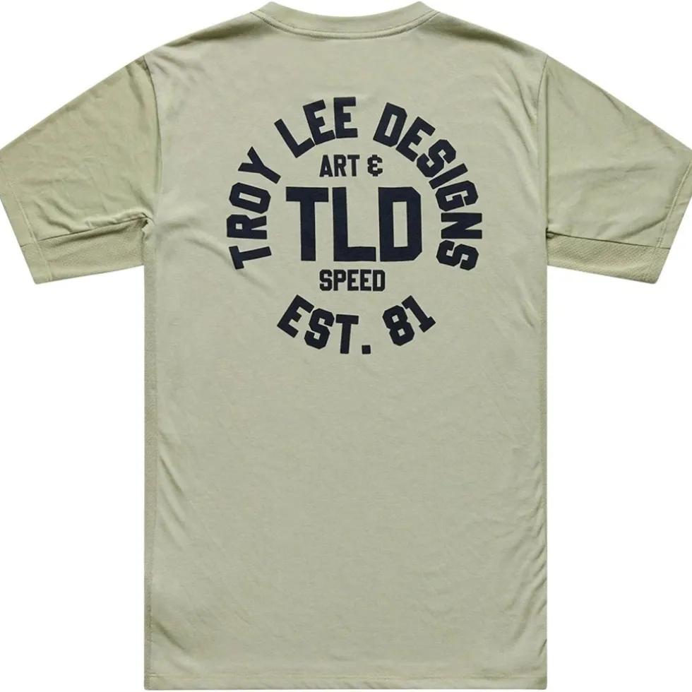Troy Lee Designs Skyline Ride Fietsshirt met Korte Mouwen Heren - Stamps Sage