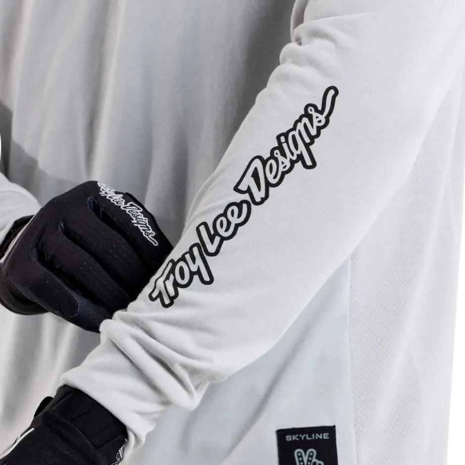 Mtb-Shirts < Troy Lee Designs Skyline Ride Fietsshirt met Lange Mouwen Heren - Signature Mist