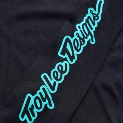 Troy Lee Designs Skyline Ride Fietsshirt met Lange Mouwen Kinderen - Signature Black/Real Teal