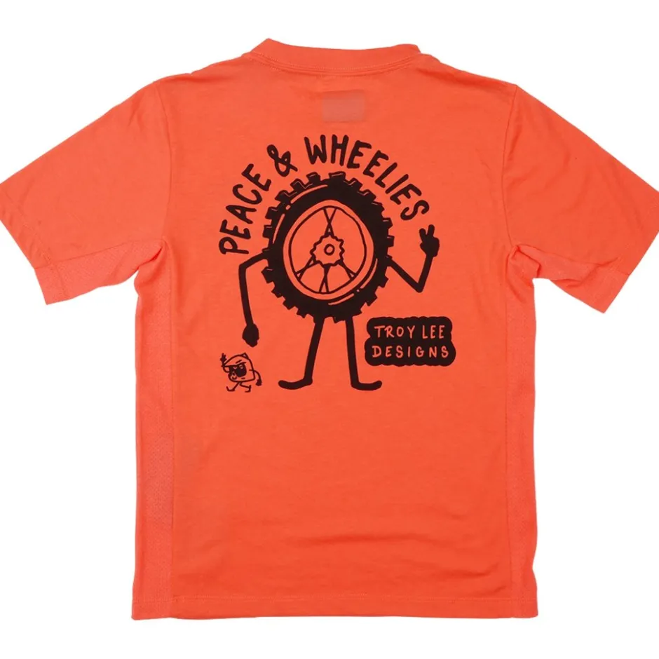 Shirts Kinderen < Troy Lee Designs Skyine Ride Fietsshirt met Korte Mouwen Kinderen - Peace & Wheeies Meon