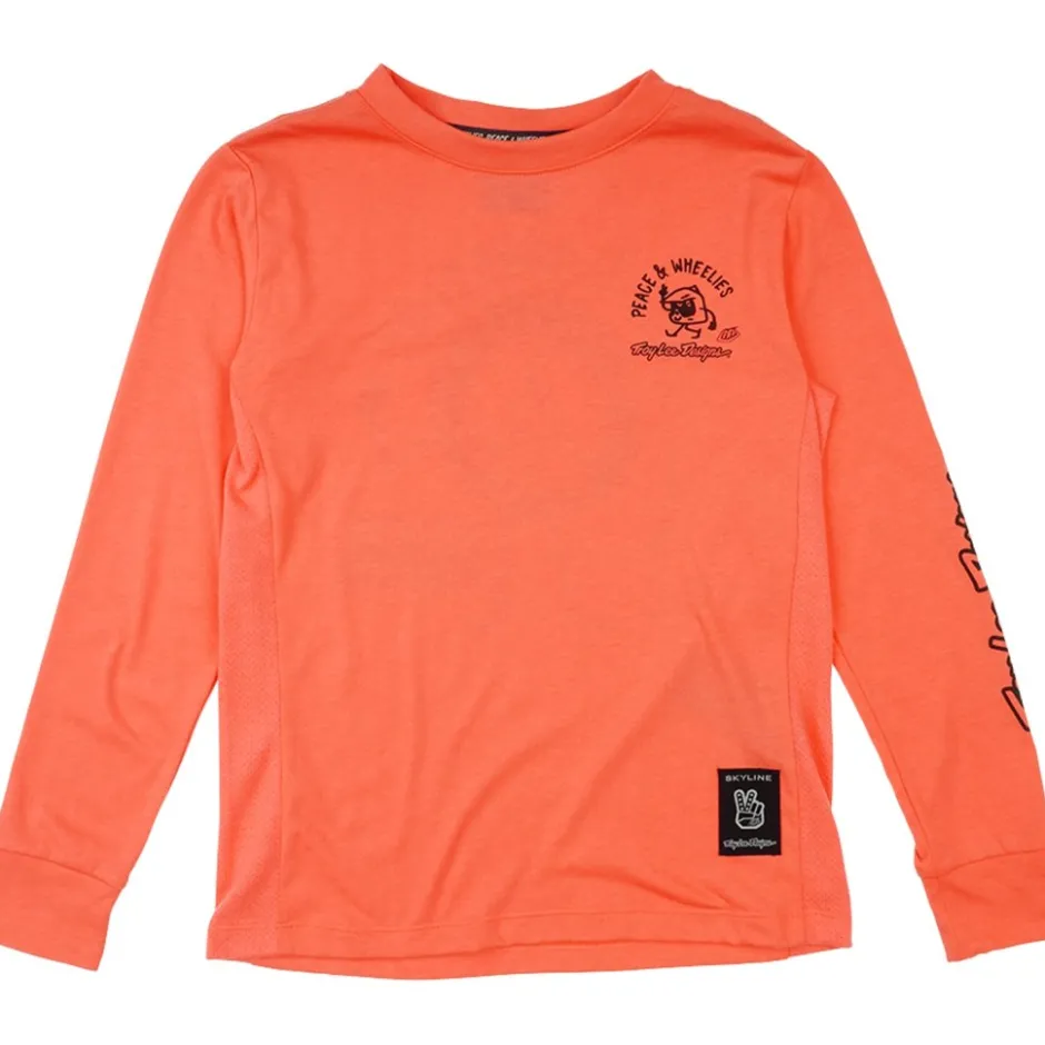 Shirts Kinderen < Troy Lee Designs Skyine Ride Fietsshirt met ange Mouwen Kinderen - Peace & Wheeies Meon