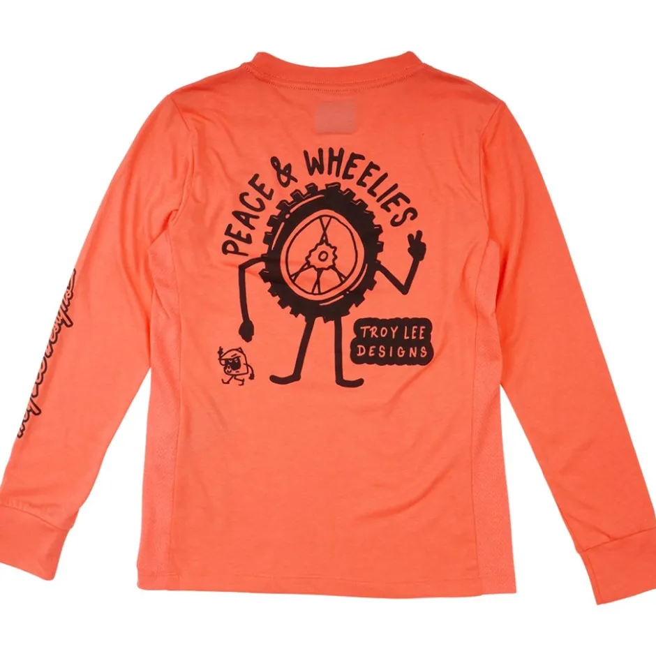 Shirts Kinderen < Troy Lee Designs Skyine Ride Fietsshirt met ange Mouwen Kinderen - Peace & Wheeies Meon
