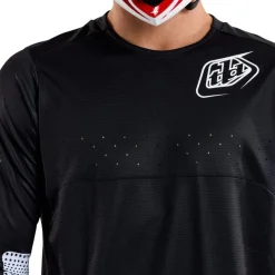 Troy Lee Designs Sprint Fietsshirt met Lange Mouwen Heren - Mono Black