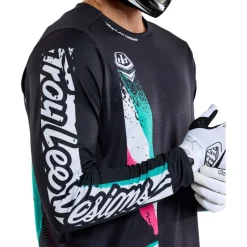 Troy Lee Designs Sprint Fietsshirt met Lange Mouwen Heren - Full Pull Black