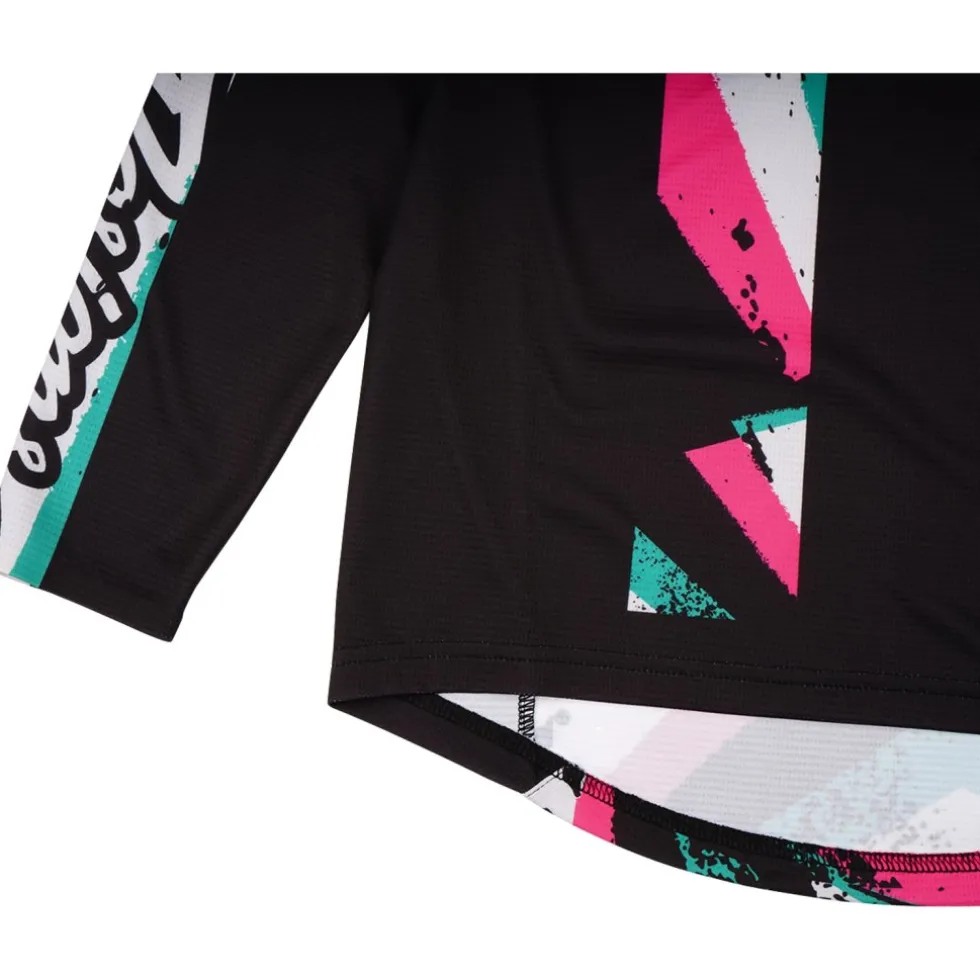 Troy Lee Designs Sprint Fietsshirt met Lange Mouwen Kinderen - Full Pull Black