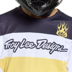 Troy Lee Designs Sprint Pro Fietsshirt met Lange Mouwen Kinderen - YO Moto Butter