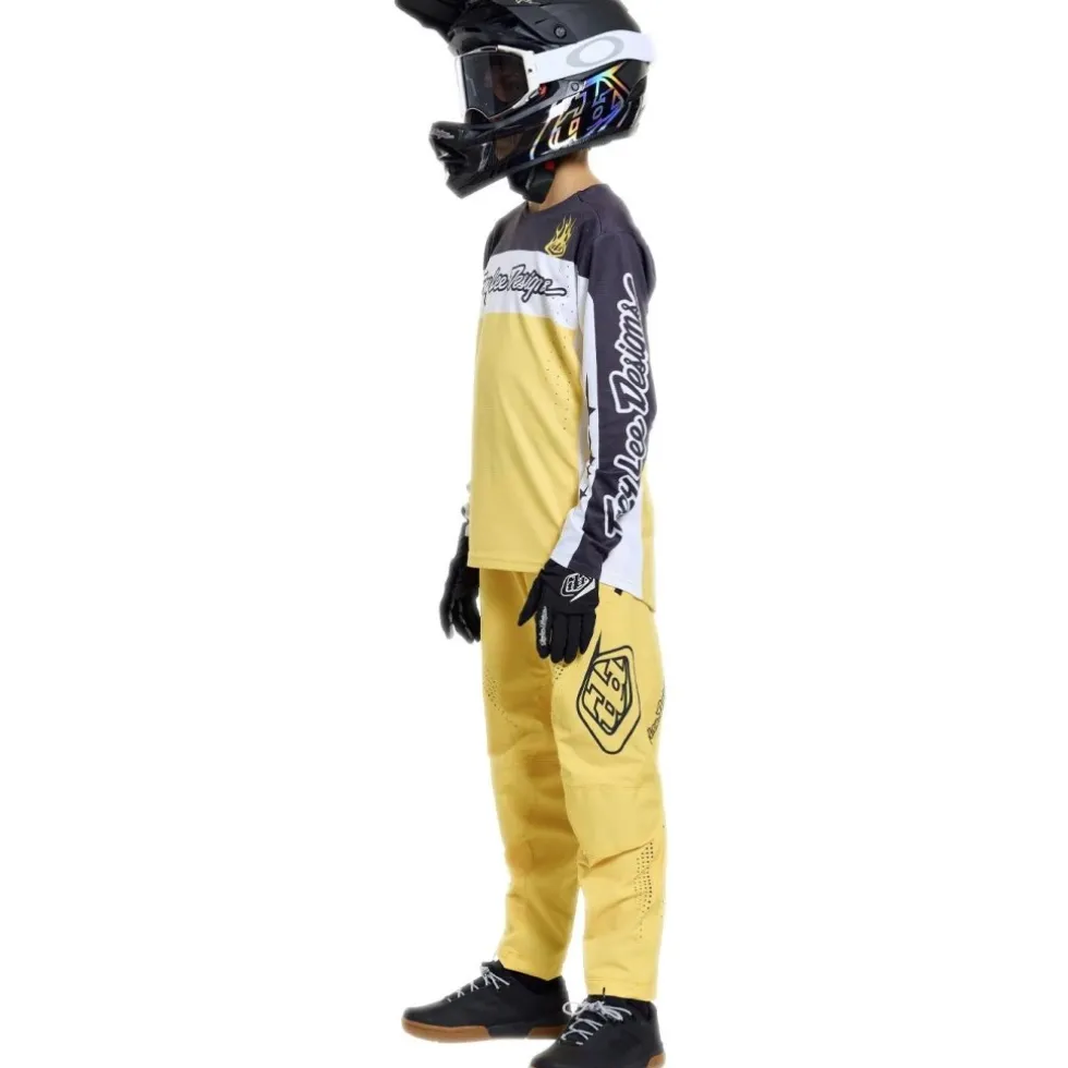 Troy Lee Designs Sprint Pro Fietsshirt met Lange Mouwen Kinderen - YO Moto Butter