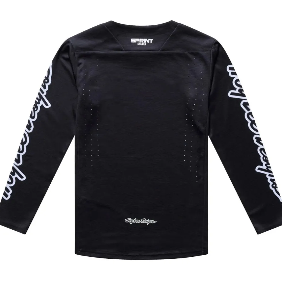 Troy Lee Designs Sprint Pro Fietsshirt met Lange Mouwen Kinderen - Mono Black