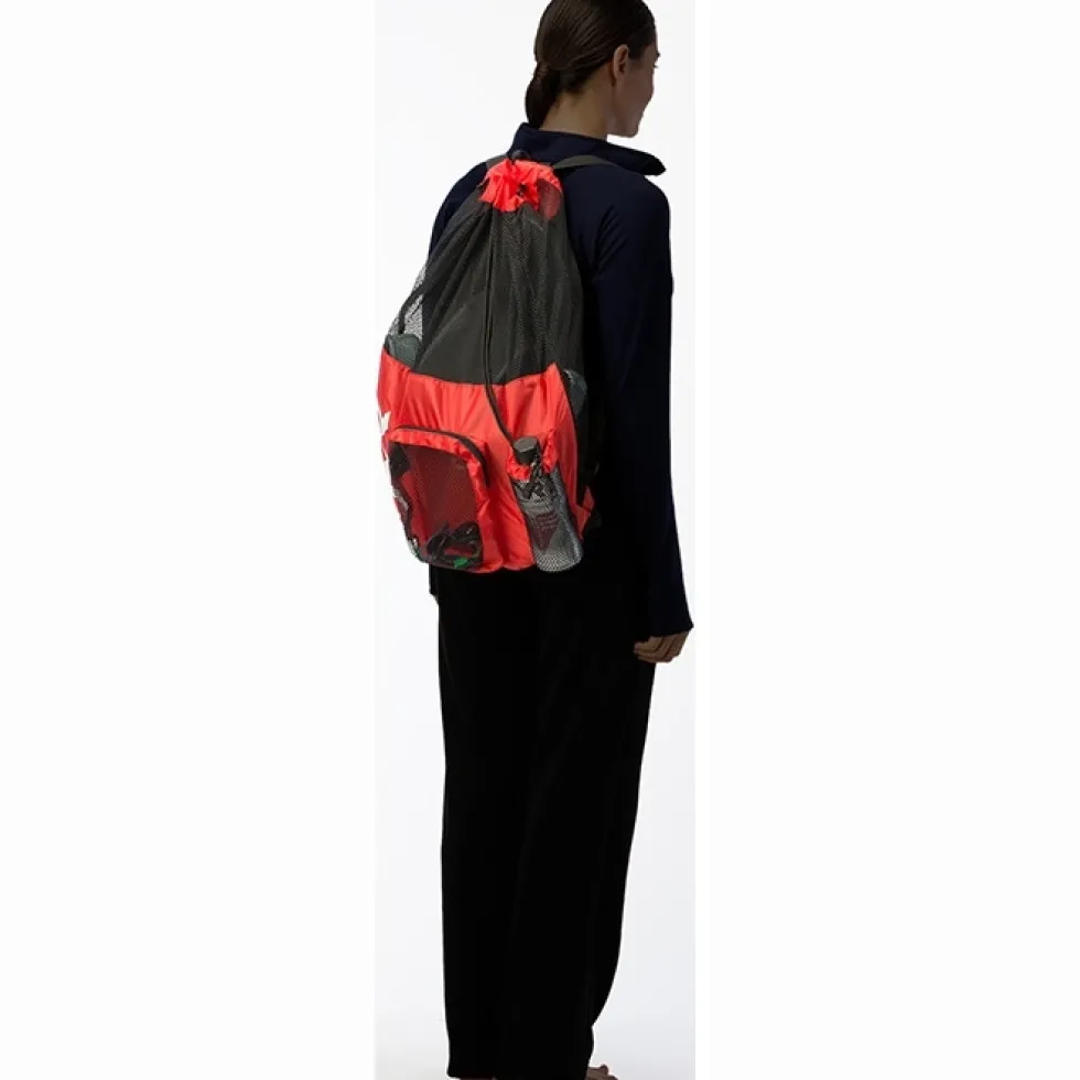 TYR Big Mesh Mummy 40L Rugzak - blauw/geel