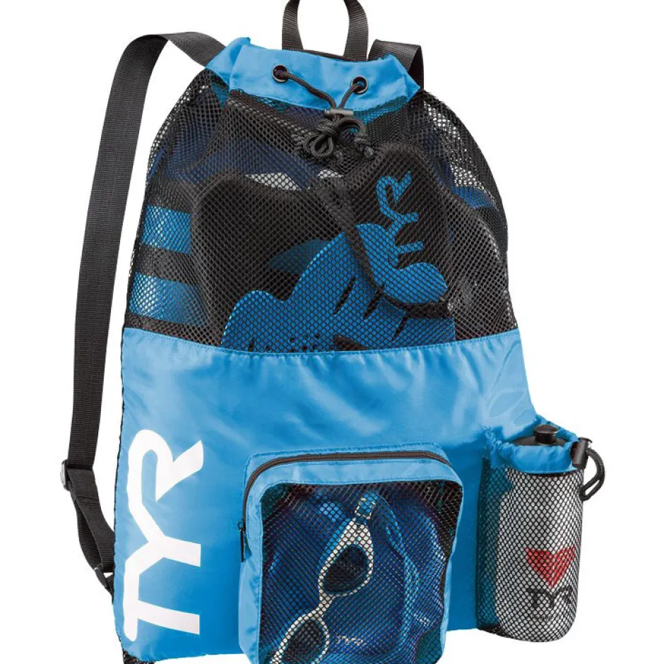 Rugzakken & Drinksystemen|Reistassen & Sporttassen < TYR Big Mesh Mummy 40L Rugzak - blauw