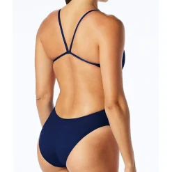 TYR Solid Durafast Elite® Cutoutfit Badpak Dames - navy