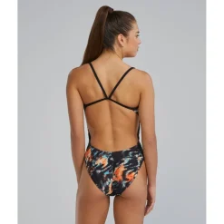 TYR Validus Durafast Elite® Cutoutfit Badpak Dames - orange/aqua/black