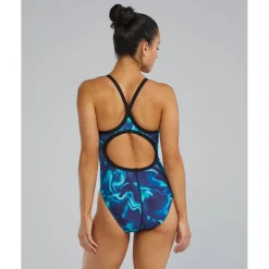 TYR Waveform Durafast Elite® Diamondfit Badpak Dames - blauw/groen