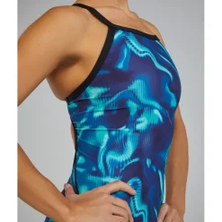 TYR Waveform Durafast Elite® Diamondfit Badpak Dames - blauw/groen