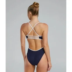 TYR Hexa Durafast Elite® Trinityfit Badpak Dames - navy/white