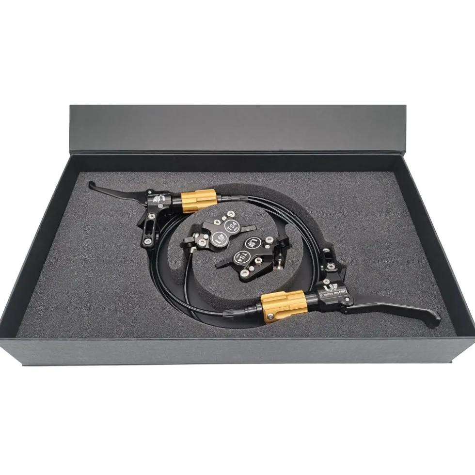 U-micro mobility TS4 POWER Schijfrem Set | 4-Zuiger - zwart