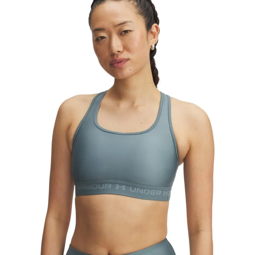 Under Armour Armour® Mid Crossback Sport BH Dames - Jasper Blue/Serpentine