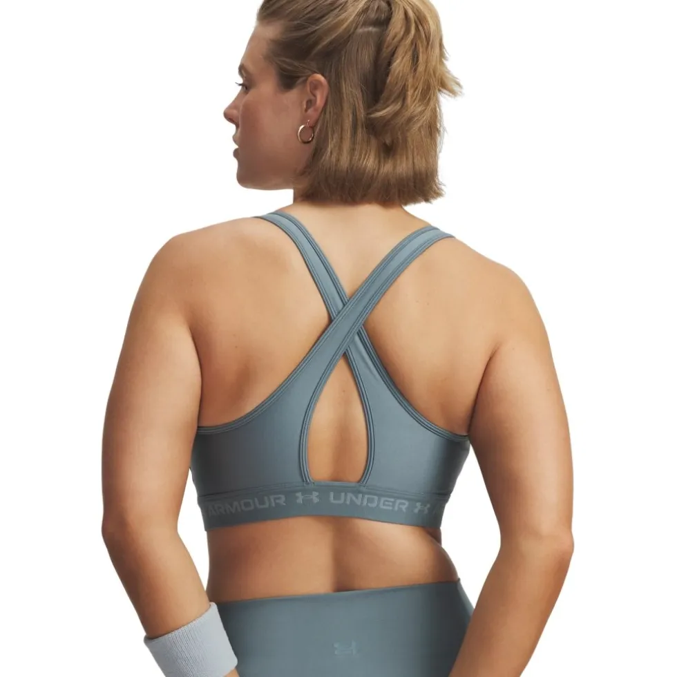 Under Armour Armour® Mid Crossback Sport BH Dames - Jasper Blue/Serpentine