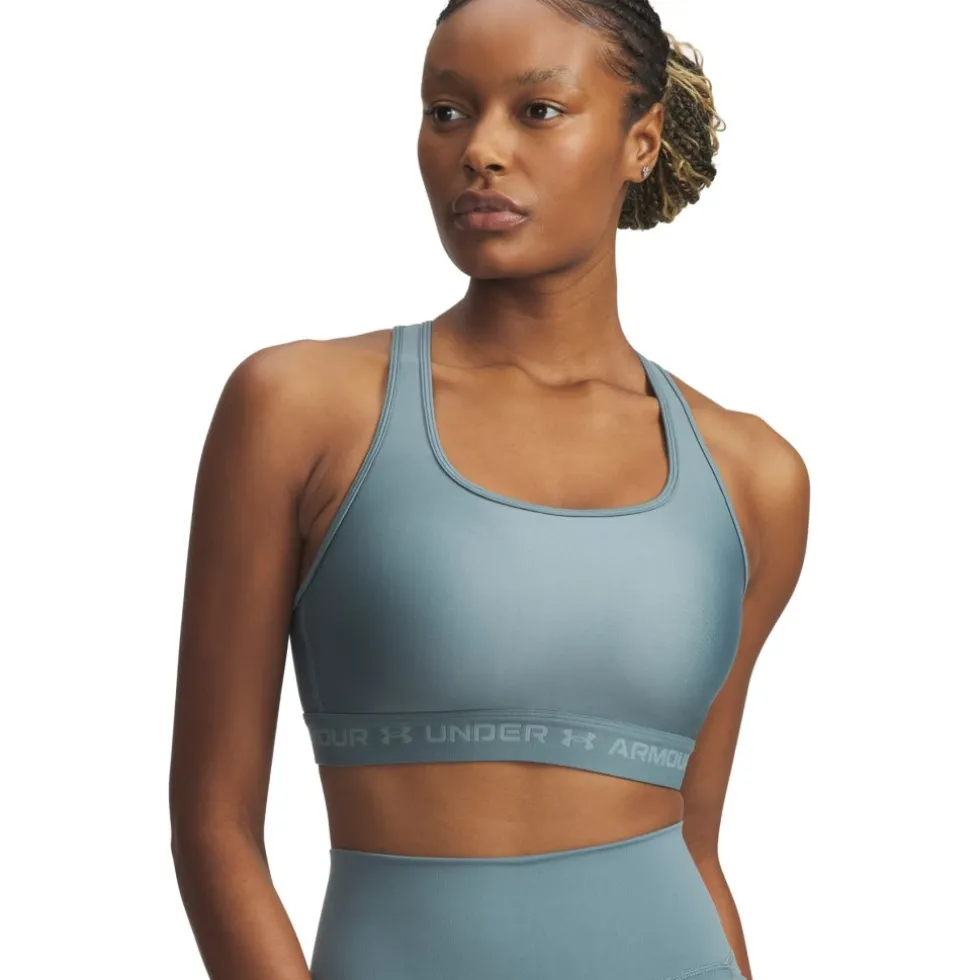 Under Armour Armour® Mid Crossback Sport BH Dames - Jasper Blue/Serpentine
