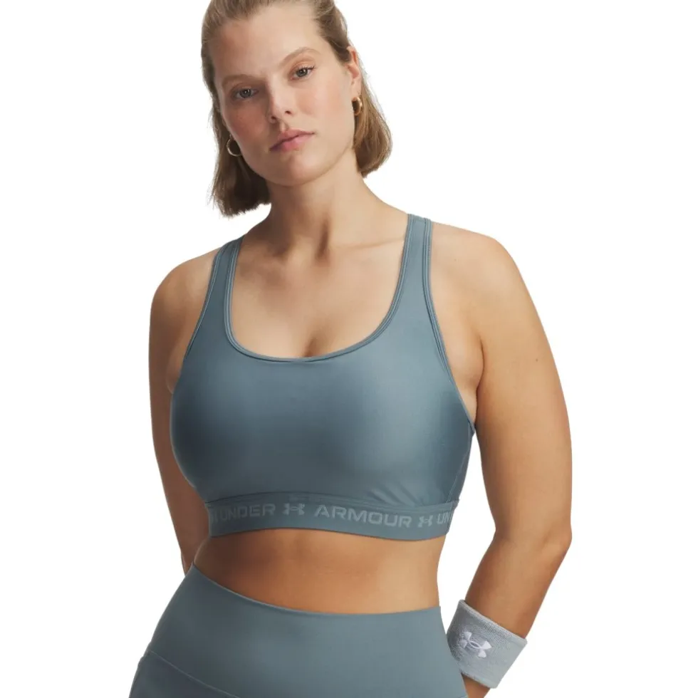 Under Armour Armour® Mid Crossback Sport BH Dames - Jasper Blue/Serpentine