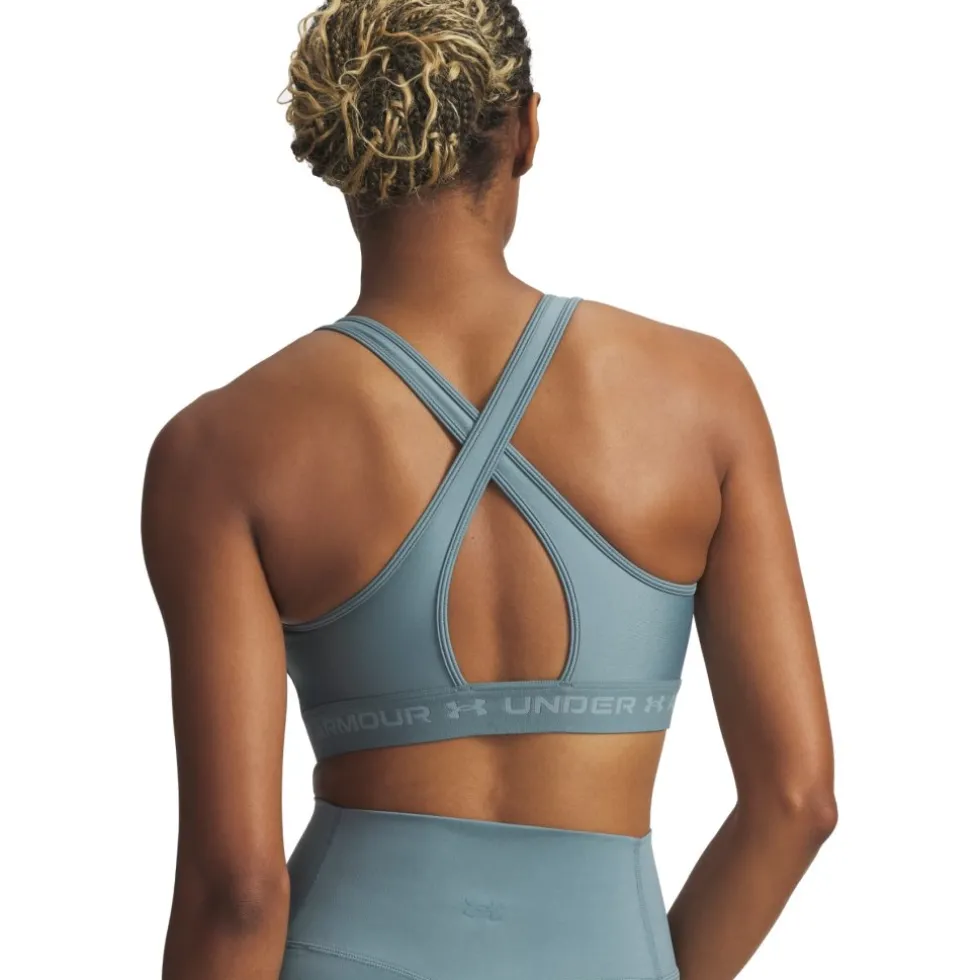 Under Armour Armour® Mid Crossback Sport BH Dames - Jasper Blue/Serpentine