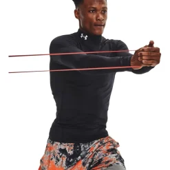 Under Armour ColdGear® Compression Mock Heren - Zwart / Wit