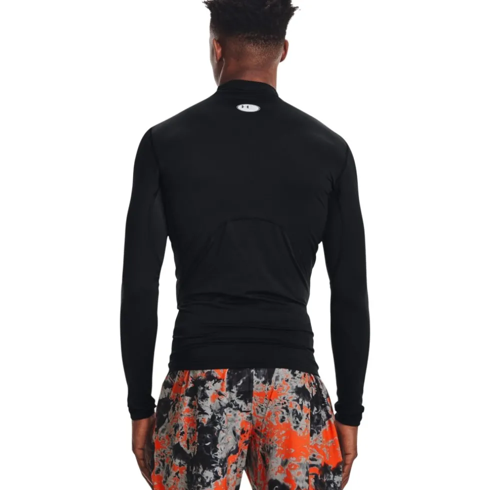 Under Armour ColdGear® Compression Mock Heren - Zwart / Wit