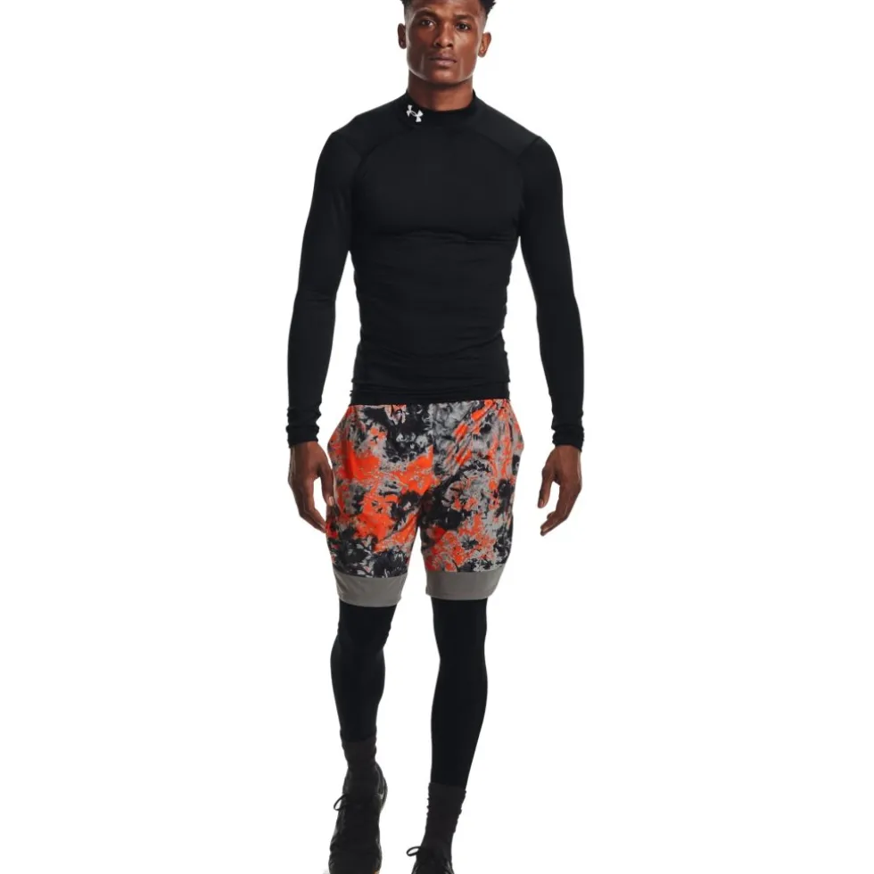 Under Armour ColdGear® Compression Mock Heren - Zwart / Wit