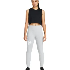 Under Armour UA Campus Legging Dames - Mod Gray Light Heather/White
