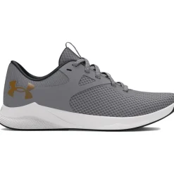 Fitness Schoenen|Schoenen < Under Armour UA Charged Aurora 2 Trainingsschoenen Dames - Titan Gray/Black/Metallic Coyote