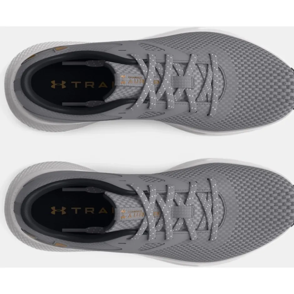 Fitness Schoenen|Schoenen < Under Armour UA Charged Aurora 2 Trainingsschoenen Dames - Titan Gray/Black/Metallic Coyote