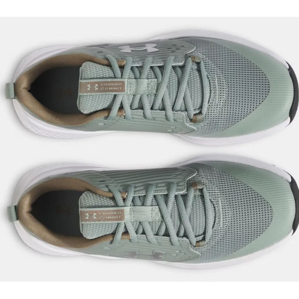Under Armour UA Commit 4 Trainingsschoenen Heren - Silica Green/Bayou/Metallic Silver