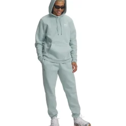 Under Armour UA Icon Fleece Jogger Heren - Enamel Blue/White