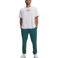 Under Armour UA Icon Fleece Jogger Heren - Rack Green/Rack Green