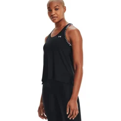 Under Armour UA Knockout Tanktop Dames - Zwart/Zwart/Wit