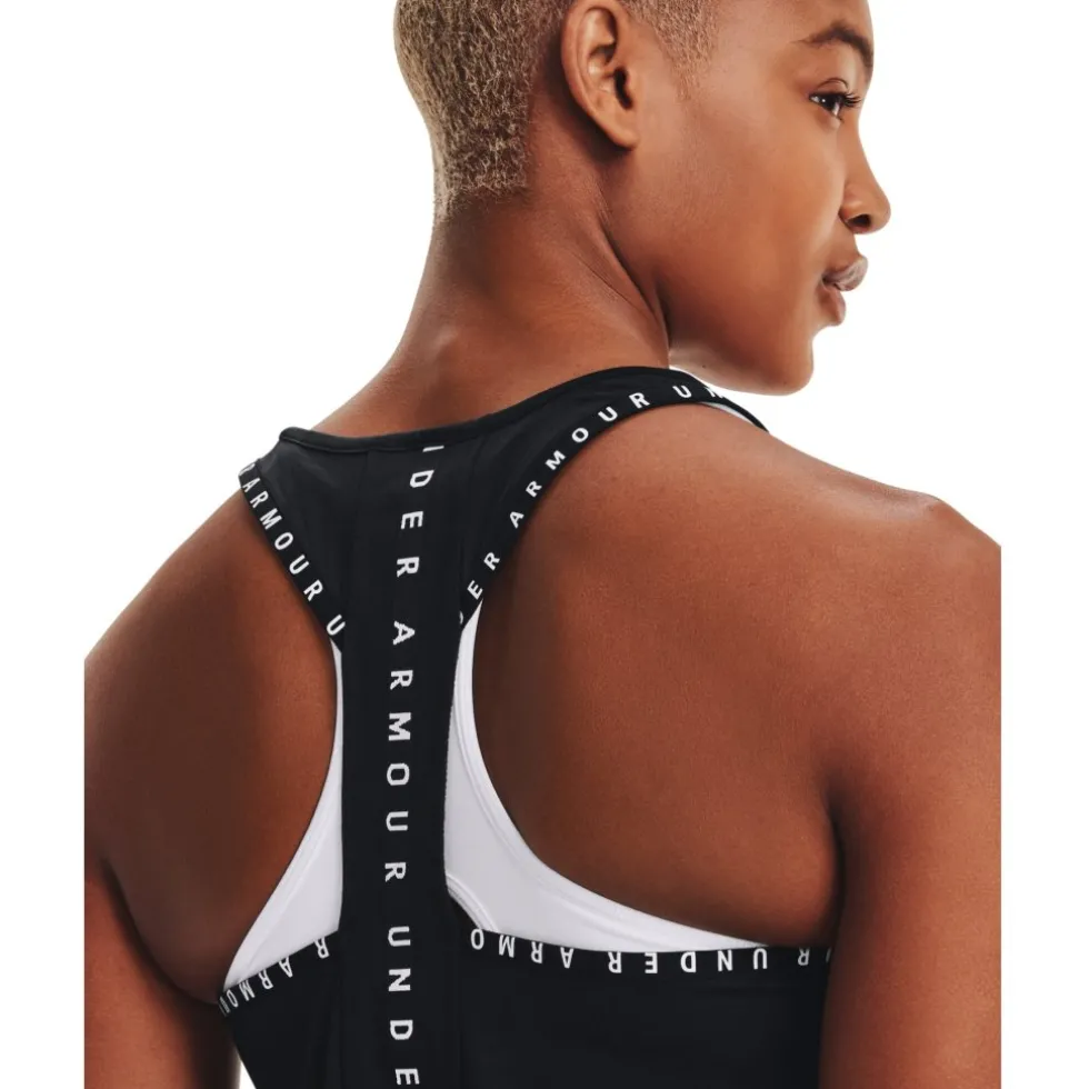 Under Armour UA Knockout Tanktop Dames - Zwart/Zwart/Wit